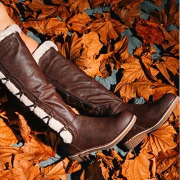 DREAM PAIRS Womens Knee High Warm Fur Winter Zip Boots - Picture 5 of 13